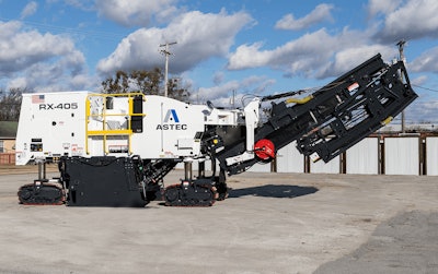 Astec RX-405 cold planer in storage area