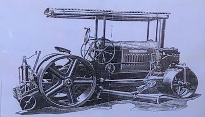 Brochure picture of 1930 Galion International Motor Roller