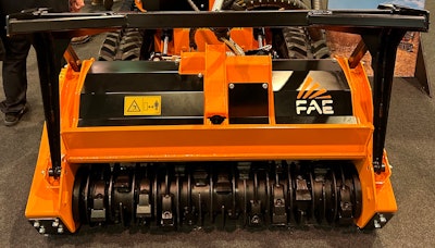 FAE RCU-55 remote control tracked carrier mulching head attachment