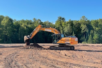 Case CX220E Excavator digging