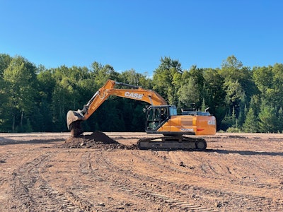 Case CX220E Excavator digging