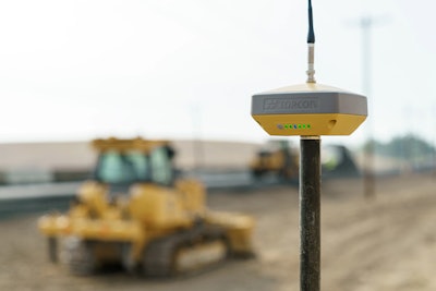 Topcon GPS with a John Deere Dozer