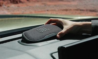 Take the tunes with you. The JBL center dash speaker is portable.