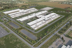 rendering aerial view Meta's Altoona Data Center Iowa
