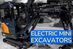 Hyundai electric mini excavator