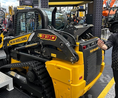 New Holland's new C330 compact track loader displayed at ConExpo 2023