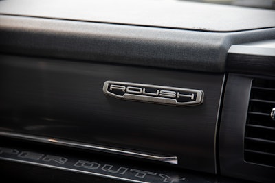 roush detailing on the dashboard of the roush super duty