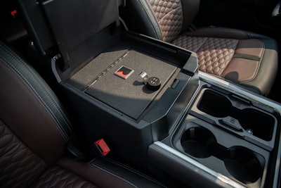 center console of the roush super duty