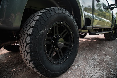 back tire of the roush super duty