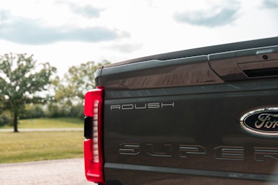 tailgate of the roush super duty