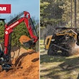 Yanmar mini excavator and ASV compact track loader