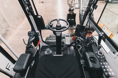 Interior cab of TB395W