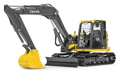 John Deere 85G mid-sized excavator