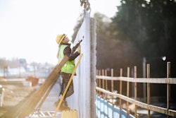woman working on a construction site