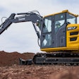 John Deere 85 P-Tier excavator in action