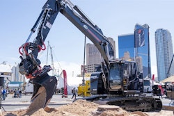 Rototilt tiltrotator excavator ConExpo 2023 display