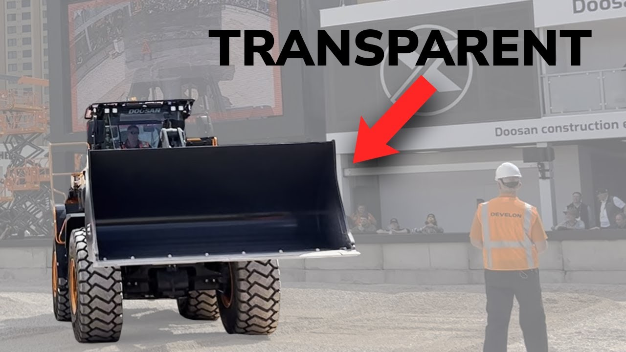 develon transparent wheel loader bucket