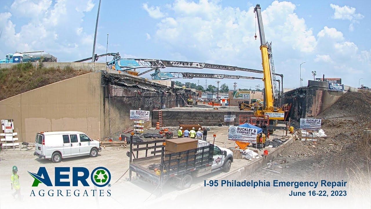 Aero Aggregates i-95 philadeplphia emergency repair june 16-22, 2023