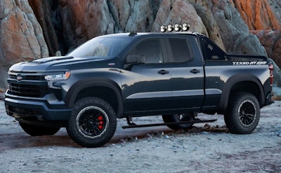 Chevy Yenko Black Amid Rocks