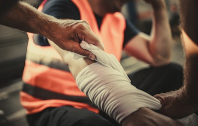 injured construction worker