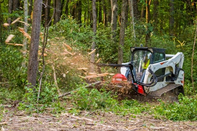 Fecon’s new Disc Hawk disc mulcher in action