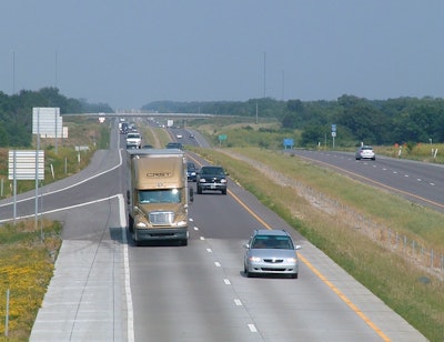 traffic on I-70 western Missouri