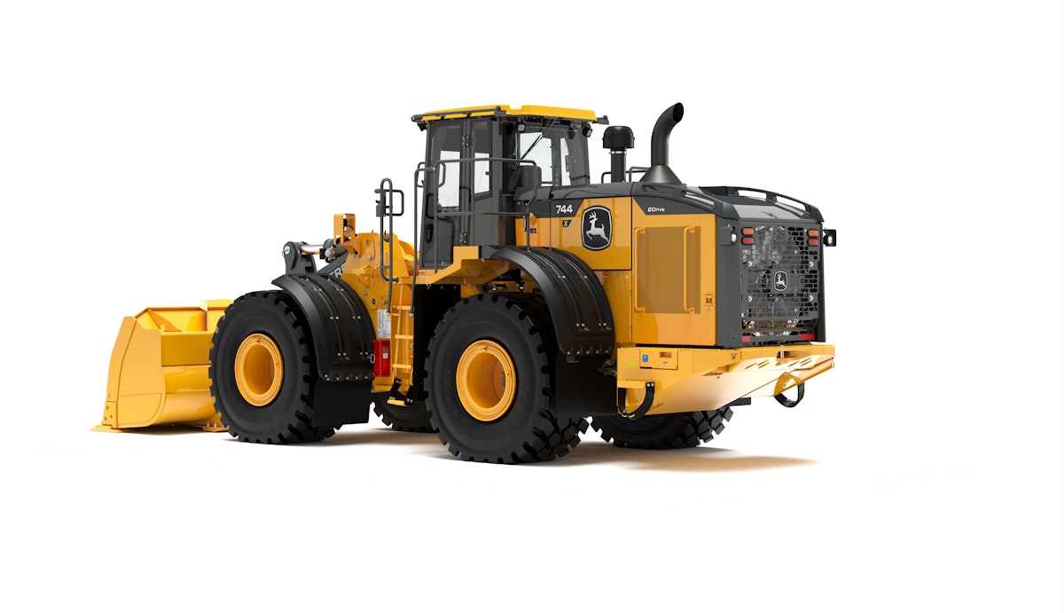 John Deere unveils next E-Drive wheel loader, the 744 X-Tier