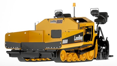 front view LeeBoy 8680 asphalt paver