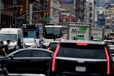 New York City traffic scene