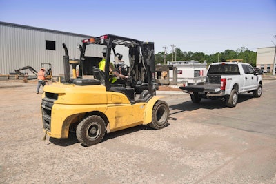FuelCube Type-S being moved with forklift