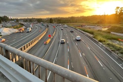 orange stripes alert drivers in Washington to work zone