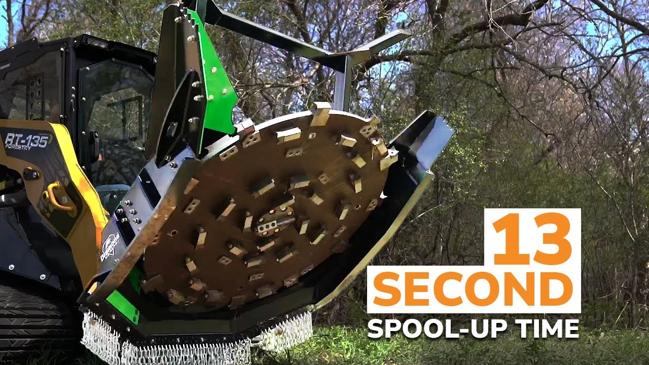 Disc Mulcher Belt Drive (BD) Pro X 13 second spool-up time