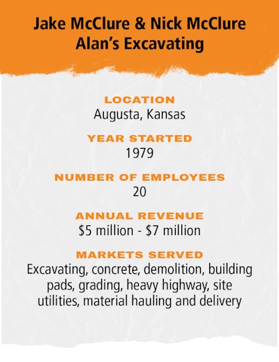 Alan's Excavating info box