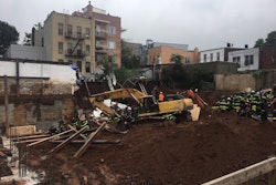 site of wall and excavation collapse that killed worker in New York City in 2018
