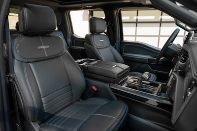 F 150 Lightning Platinum Black Interior