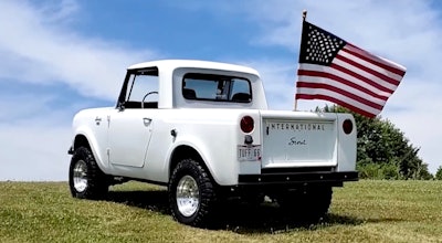 Internation Harvester pickup shown during a promotional video for Volkswagen subsidiary Scout