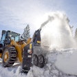 Cat 906 Compact Wheel Loader with Snowblower Attachment