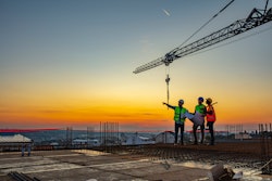 Engineers at a construction site