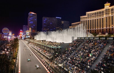 rendering of future Formula 1 racetrack for Las Vegas Grand R=Prix