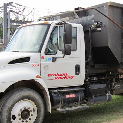 Graham Roofing Roll-Off Truck