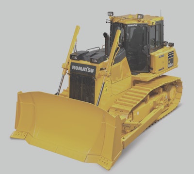 Komatsu D65EXi-18 dozer studio shot