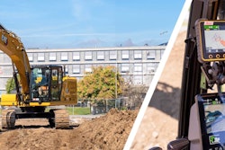Leica MC1 3D machine control system in a next-gen Cat excavator