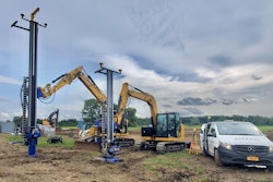 Mincon solar drills on Cat excavators