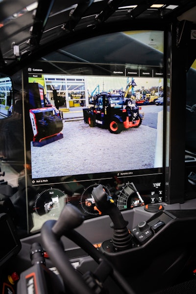 T OLED on tele handler window