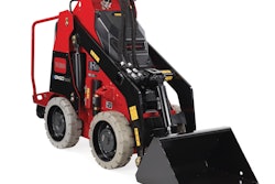 30-inch standard bucket on toro eDingo mini skid steer