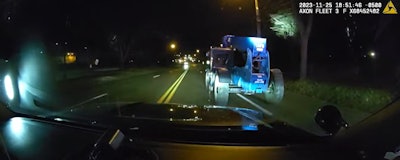 Ann Arbor Police chase boy in stolen Genie GTH-636 telehandler