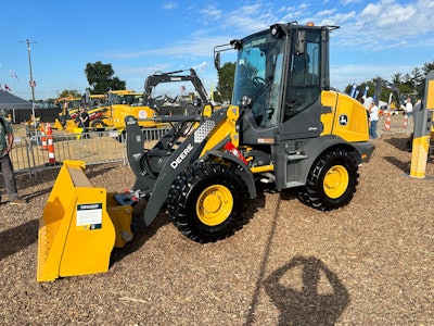 John Deere 244 X-Tier compact wheel loader at Utility Expo 2023