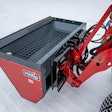 Hilltip Icestriker DSB drop spreader for compact tractors and loaders