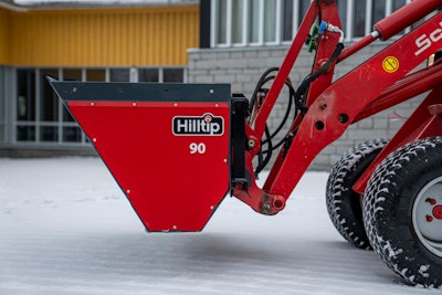 Hilltip Icestriker DSB drop spreader for compact tractors and loaders