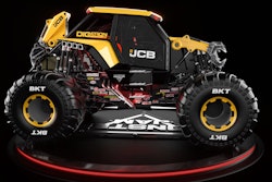 side view JCB Digatron monster jam truck